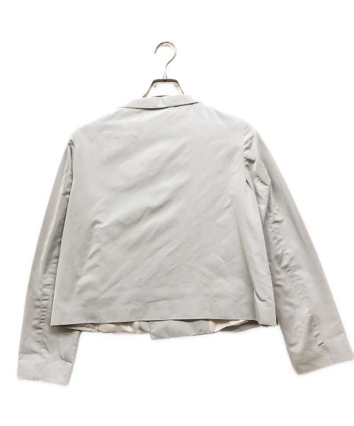 JIL SANDER（ジルサンダー）JIL SANDER (ジルサンダー) シルク混ダブルジャケット ホワイト サイズ:Ⅼの古着・服飾アイテム