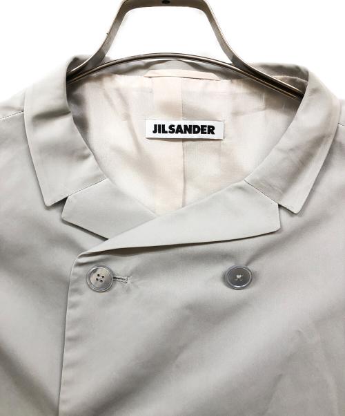 JIL SANDER（ジルサンダー）JIL SANDER (ジルサンダー) シルク混ダブルジャケット ホワイト サイズ:Ⅼの古着・服飾アイテム