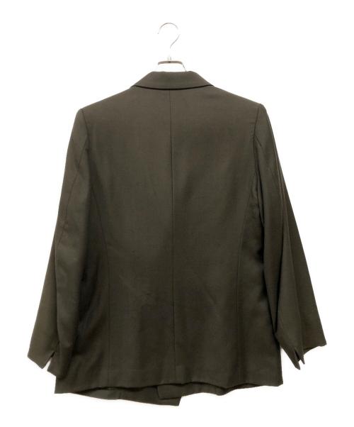 ETHOSENS（エトセンス）ETHOSENS (エトセンス) STRING TAILORED JACKET(ストリングテーラードジャケット) グリーン サイズ:記載無しの古着・服飾アイテム