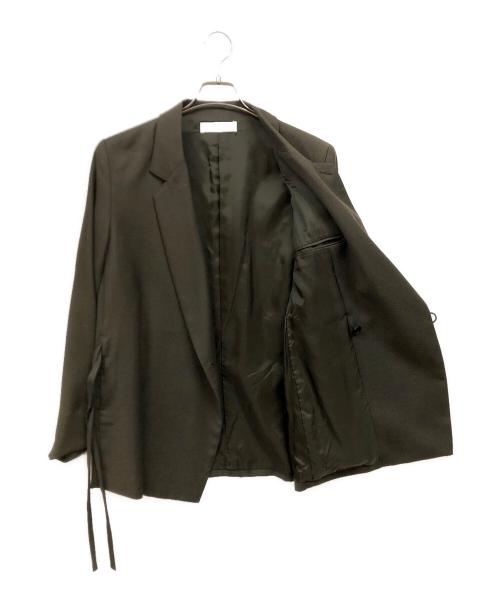 ETHOSENS（エトセンス）ETHOSENS (エトセンス) STRING TAILORED JACKET(ストリングテーラードジャケット) グリーン サイズ:記載無しの古着・服飾アイテム