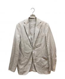 BOGLIOLI（ボリオリ）の古着「COAT 段返り3釦 リネン混コットン ジャケット」｜アイボリー