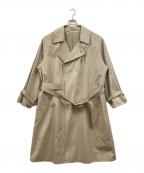 BLURHMSブラームス）の古着「Gabardine Double Belt Trench Coat」｜ベージュ