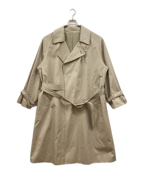 BLURHMS（ブラームス）blurhms (ブラームス) Gabardine Double Belt Trench Coat ベージュ サイズ:3の古着・服飾アイテム