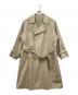 blurhms（ブラームス）の古着「Gabardine Double Belt Trench Coat」｜ベージュ