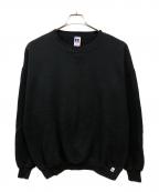 RUSSELL ATHLETICラッセルアスレチック）の古着「プレーンスウェット」｜ブラック