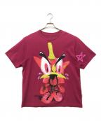 Heaven by Marc Jacobsヘブンバイマークジェイコブス）の古着「Angry Strawberry プリントTシャツ」｜ピンク