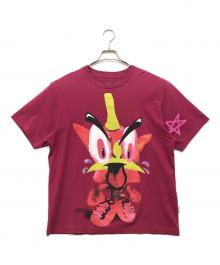 Heaven by Marc Jacobs（ヘブンバイマークジェイコブス）の古着「Angry Strawberry プリントTシャツ」｜ピンク