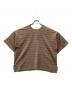 lelill (レリル) 2WAY WIND THROUGH ボーダーニット ブラウン サイズ:38 未使用品：10000円