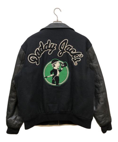 Holloway（ホロウェイ）Holloway (ホロウェイ) メルトン×レザー ジャケット ブラック サイズ:Ⅼの古着・服飾アイテム