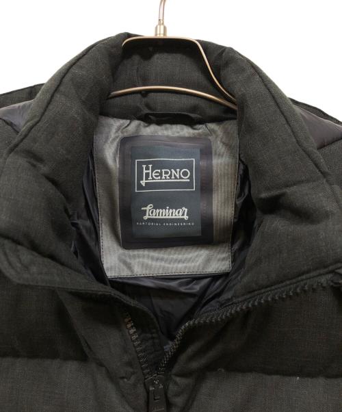 HERNO（ヘルノ）HERNO (ヘルノ) LAMINAR フーデッドダウンコート グレー サイズ:48の古着・服飾アイテム