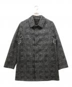 MACKINTOSH LONDONマッキントッシュ ロンドン）の古着「FLEX JERSEY ツイードシングルコート」｜チャコールグレー