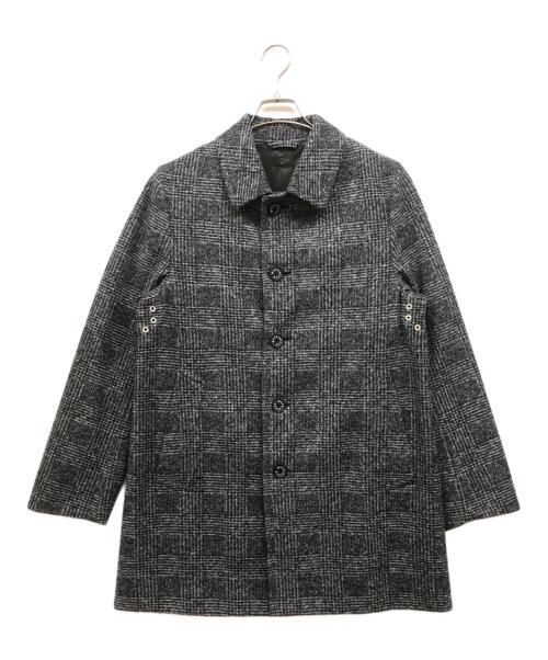 MACKINTOSH LONDON（マッキントッシュ ロンドン）MACKINTOSH LONDON (マッキントッシュ ロンドン) FLEX JERSEY ツイードシングルコート チャコールグレー サイズ:38の古着・服飾アイテム