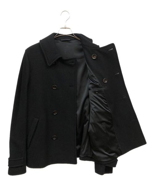 GIORGIO ARMANI（ジョルジョアルマーニ）GIORGIO ARMANI (ジョルジョアルマーニ) Pコート ブラック サイズ:SIZE 50の古着・服飾アイテム