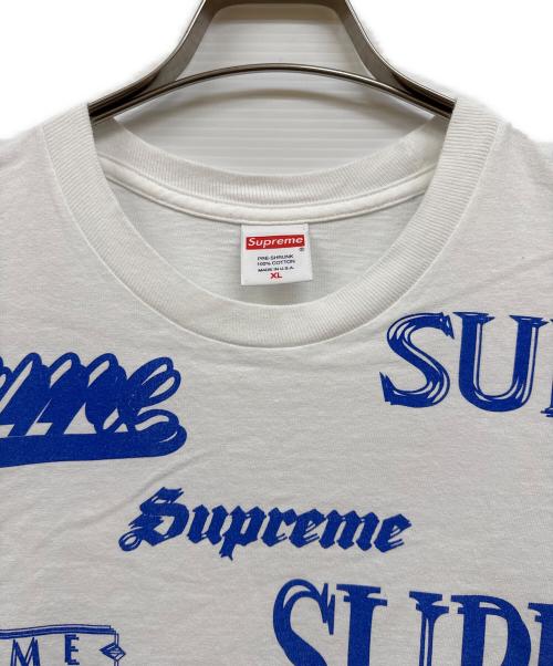 SUPREME（シュプリーム）Supreme (シュプリーム) 20AW MULTI LOGO TEE ホワイト×ブルー サイズ:XLの古着・服飾アイテム