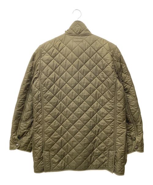 POLO RALPH LAUREN（ポロ・ラルフローレン）POLO RALPH LAUREN (ポロ・ラルフローレン) レザーパッチキルティングコート カーキ サイズ:Lの古着・服飾アイテム