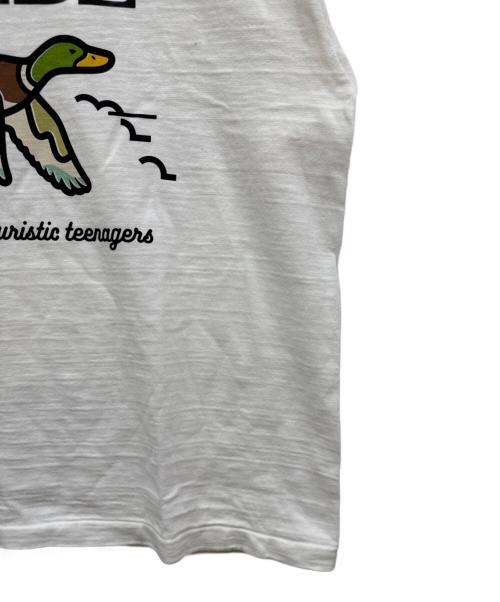 HUMAN MADE（ヒューマンメイド）HUMAN MADE (ヒューマンメイド) FLYING DUCKプリントTシャツ ホワイト サイズ:2XLの古着・服飾アイテム
