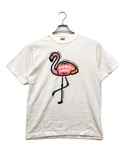 HUMAN MADE（ヒューマンメイド）HUMAN MADE (ヒューマンメイド) プリントTシャツ ホワイト サイズ:Mの古着・服飾アイテム