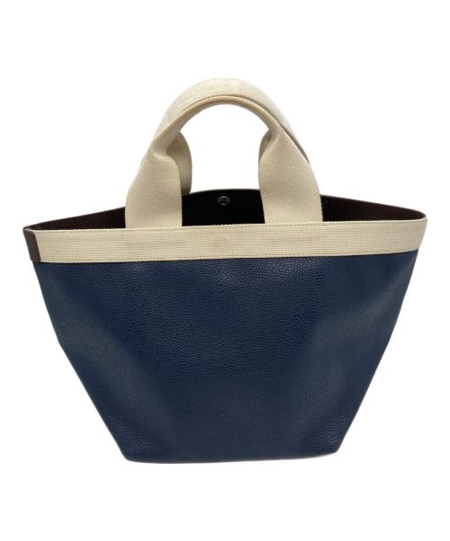 Herve Chapelier（エルベシャプリエ）Herve Chapelier (エルベシャプリエ) リュクス 舟形トート (M) ネイビー×アイボリーの古着・服飾アイテム
