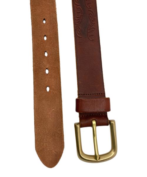 RRL（ダブルアールエル）RRL (ダブルアールエル) ベルト ブラウン サイズ:83-97の古着・服飾アイテム