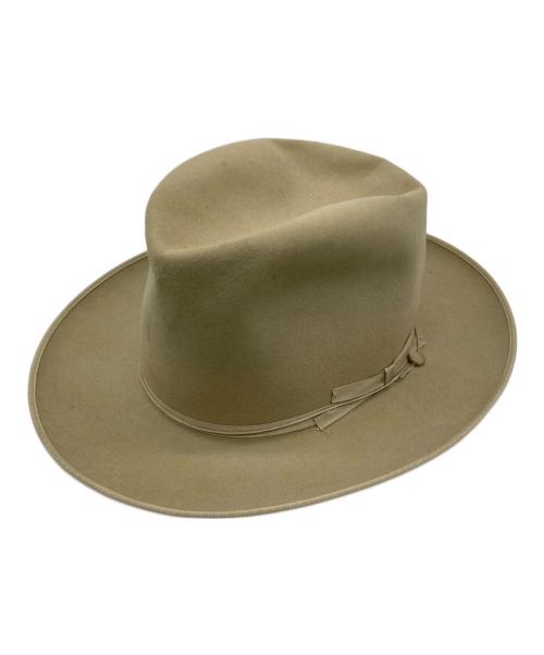 STETSON（ステットソン）STETSON (ステットソン) 中折れハット ベージュの古着・服飾アイテム