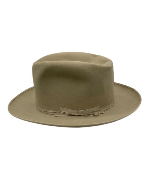 STETSON（ステットソン）STETSON (ステットソン) 中折れハット ベージュの古着・服飾アイテム