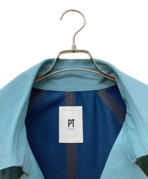 PT TORINO（ピーティートリノ）PT TORINO (ピーティートリノ) トレンチコート ブルー サイズ:SIZE 48の古着・服飾アイテム