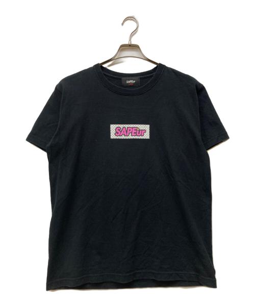 SAPEur（サプール）SAPEur (サプール) ロゴプリントＴシャツ ブラック サイズ:Lの古着・服飾アイテム