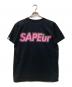 SAPEur (サプール) ロゴプリントＴシャツ ブラック サイズ:L：7000円