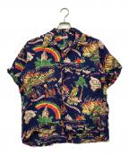 Sun Surfサンサーフ）の古着「アロハシャツ」｜ブルー