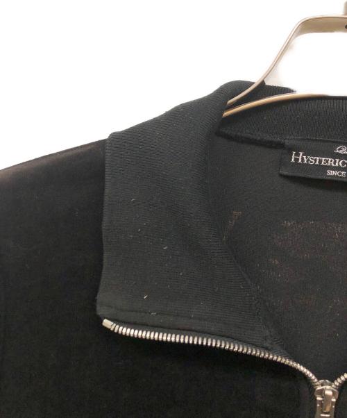 Hysteric Glamour（ヒステリックグラマー）Hysteric Glamour (ヒステリックグラマー) ボングガールベロアトラックジャケット ブラック サイズ:SIZE Freeの古着・服飾アイテム