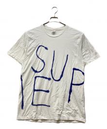 SUPREME（シュプリーム）の古着「22SS PAINTED TEE」｜ホワイト×ブルー
