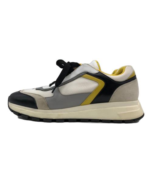 PRADA（プラダ）PRADA (プラダ) Plain Leather Logo Sneakers ホワイト サイズ:6の古着・服飾アイテム