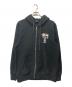 stussy（ステューシー）の古着「full zip hooded sweat」｜ブラック