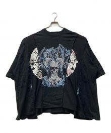 DISCOVERED×GIDEAL（ディスカバード×ジディール）の古着「リメイクTシャツ」｜ブラック