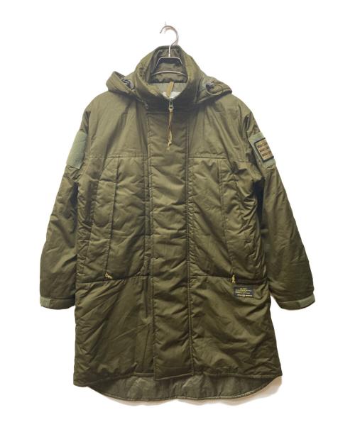 uniform experiment（ユニフォームエクスペリメント）uniform experiment (ユニフォームエクスペリメント) PADED MILITARY LONG PARKA カーキ サイズ:1の古着・服飾アイテム