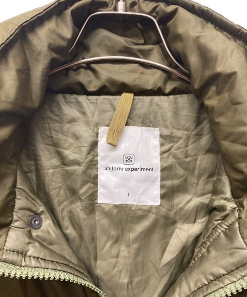 uniform experiment（ユニフォームエクスペリメント）uniform experiment (ユニフォームエクスペリメント) PADED MILITARY LONG PARKA カーキ サイズ:1の古着・服飾アイテム