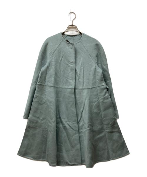 MaxMara ATELIER（マックスマーラ アトリエ）MaxMara ATELIER (マックスマーラ アトリエ) カシミヤコート ブルー サイズ:36の古着・服飾アイテム