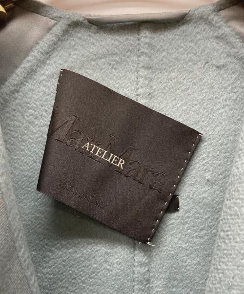 MaxMara ATELIER（マックスマーラ アトリエ）MaxMara ATELIER (マックスマーラ アトリエ) カシミヤコート ブルー サイズ:36の古着・服飾アイテム