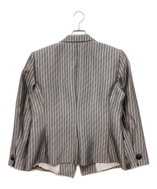 GIORGIO ARMANI（ジョルジョアルマーニ）GIORGIO ARMANI (ジョルジョアルマーニ) ピークドラペル 1Bジャケット シルバー サイズ:48の古着・服飾アイテム