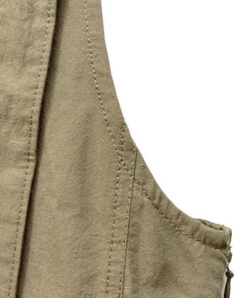 LOISIR（ロワズィール）LOISIR (ロワズィール) コットンリネンタイプライタージャンパースカート カーキ サイズ:FREEの古着・服飾アイテム