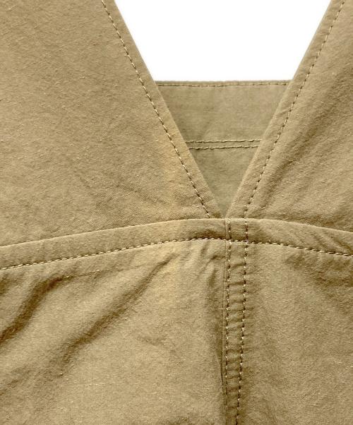 LOISIR（ロワズィール）LOISIR (ロワズィール) コットンリネンタイプライタージャンパースカート カーキ サイズ:FREEの古着・服飾アイテム