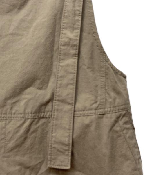 LOISIR（ロワズィール）LOISIR (ロワズィール) コットンリネンタイプライタージャンパースカート カーキ サイズ:FREEの古着・服飾アイテム