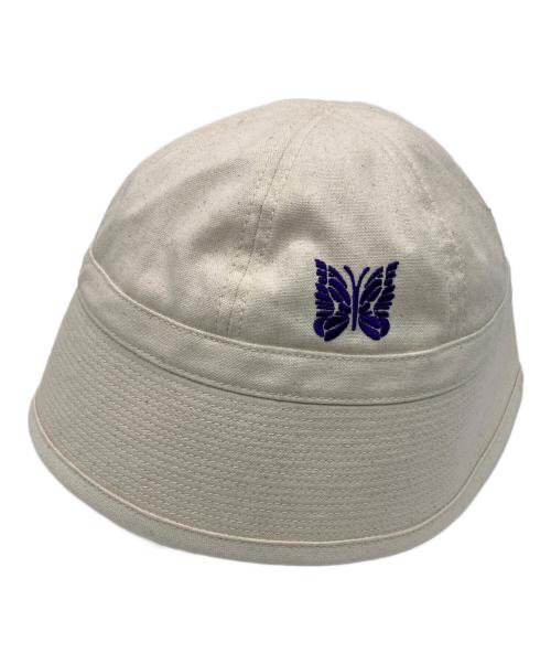 Needles（ニードルズ）Needles (ニードルズ) SAILOR HAT COTTON CANVAS アイボリー×パープルの古着・服飾アイテム