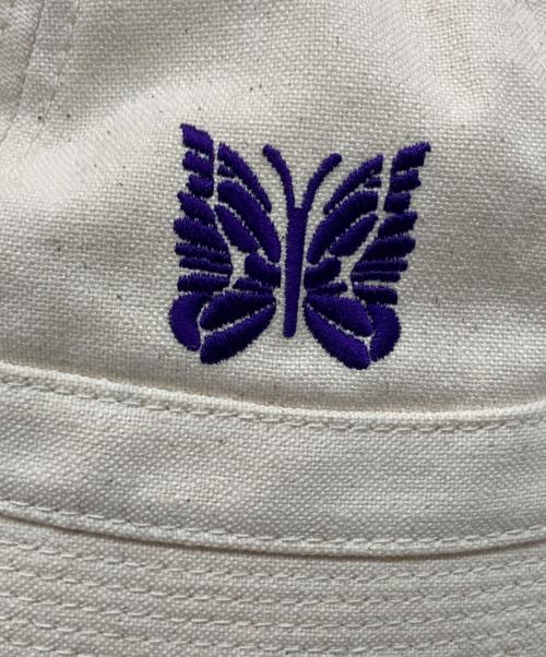 Needles（ニードルズ）Needles (ニードルズ) SAILOR HAT COTTON CANVAS アイボリー×パープルの古着・服飾アイテム