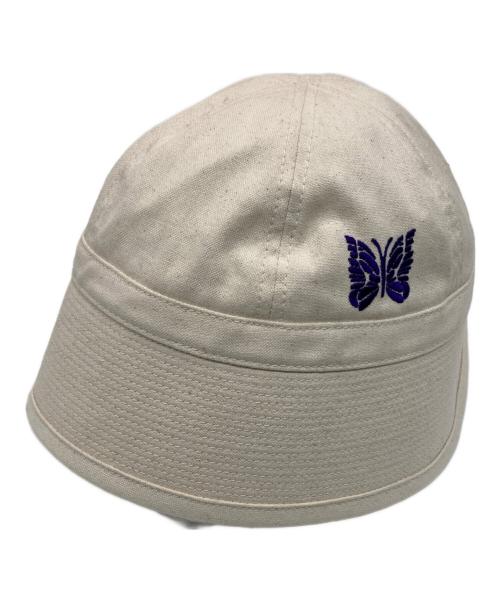 Needles（ニードルズ）Needles (ニードルズ) SAILOR HAT COTTON CANVAS アイボリー×パープルの古着・服飾アイテム