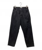 POP TRADING COMPANYポップトレーディングカンパニー）の古着「デニムパンツ」｜ブラック