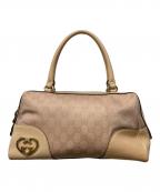 GUCCIグッチ）の古着「ラブリー ミニボストンバッグ」｜ピンク