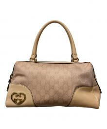 GUCCI（グッチ）の古着「ラブリー ミニボストンバッグ」｜ピンク
