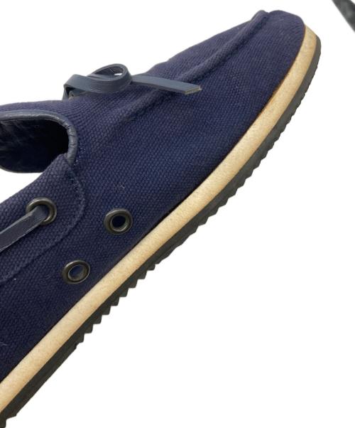 HERMES（エルメス）HERMES (エルメス) デッキシューズ ネイビー サイズ:SIZE 40 1/2の古着・服飾アイテム