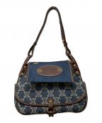 CELINEセリーヌ）の古着「パリマカダムハンドバッグ」｜ブルー